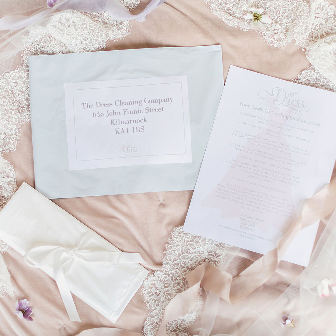 Guide: Sending your Wedding Dress | The Dress Cleaning Company