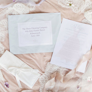 Guide: Sending your Wedding Dress | The Dress Cleaning Company