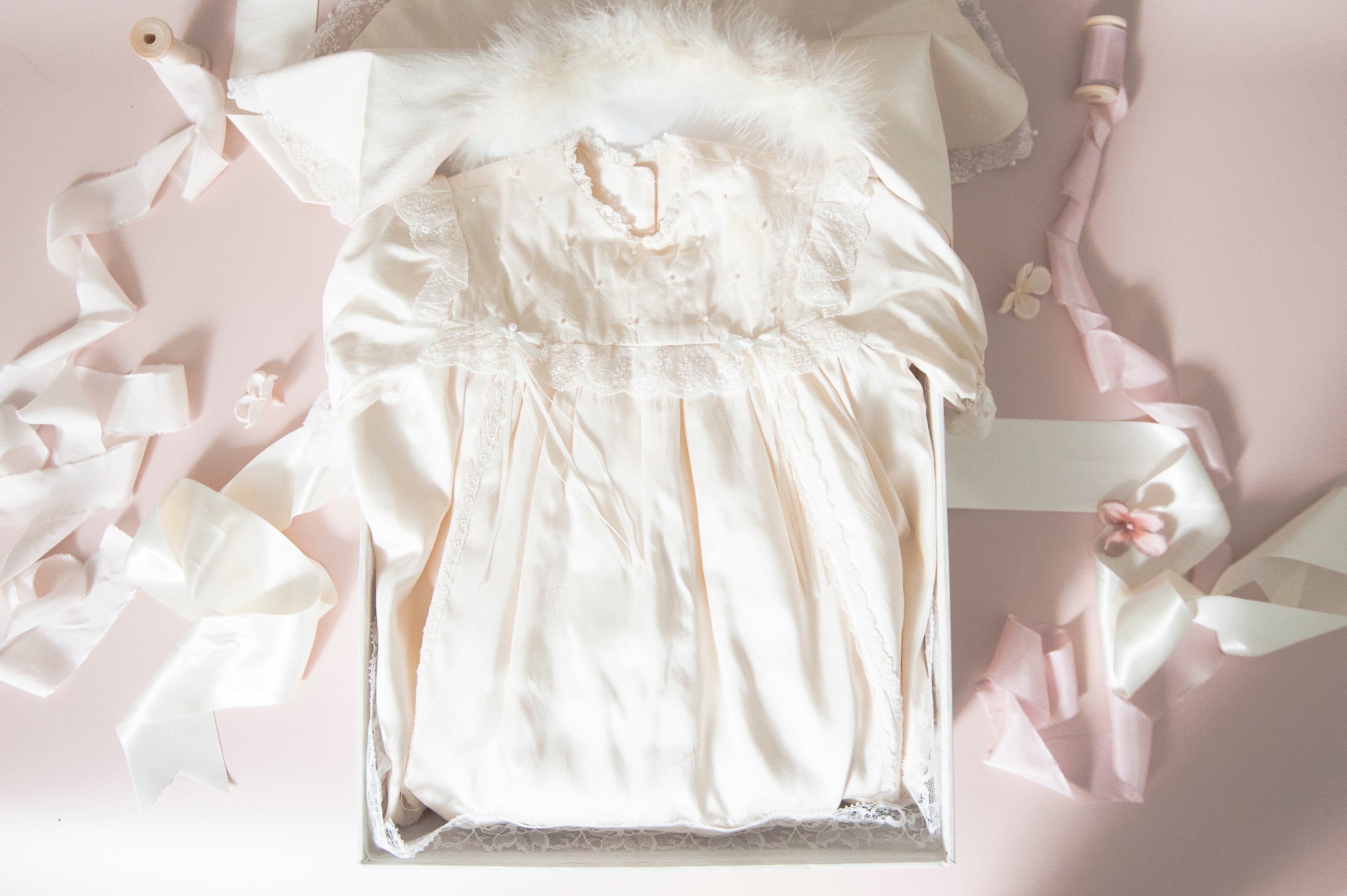 Silk Unisex Christening Gown Coat By Adore Baby | notonthehighstreet.com