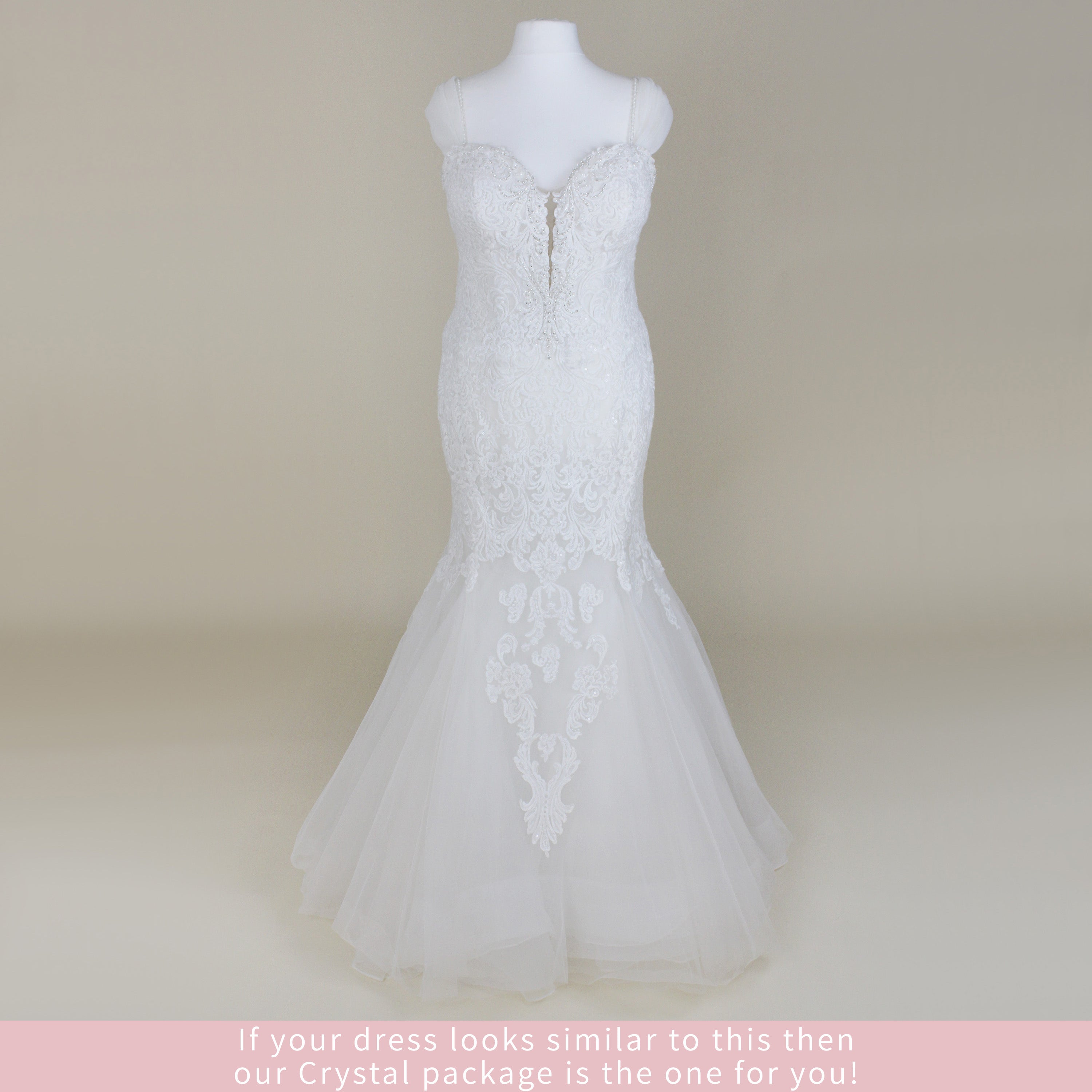Wedding Dress Clean Only (No Box) - Crystal