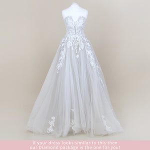 Wedding Dress Clean Only (No Box) - Diamond