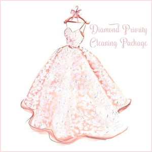 Priority Wedding Dress Cleaning Package - Diamond