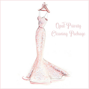 Priority Wedding Dress Cleaning Package - Opal